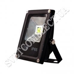 СВЕТОДИОДНЫЙ ПРОЖЕКТОР FL-10 10W 6500K 220V (ЧЕРНЫЙ)