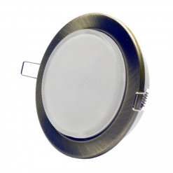 СВЕТИЛЬНИК ДИОДНЫЙ LED GX53 АВ БРОНЗА 3000К