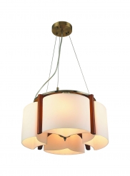 Люстра INL 3091P-04 Antique brass & Walnut