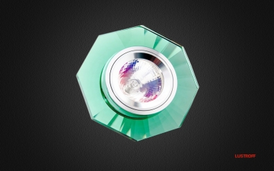 св.точеч_DELUX_HDL003 SCR green_MR16 12V изумруд